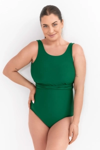 góra od stroju typu wrap zdjęcie na modelce kolor zielony