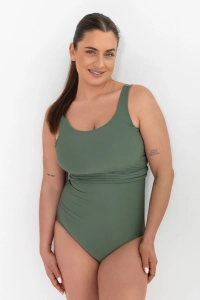góra od stroju typu wrap zdjęcie na modelce kolor khaki