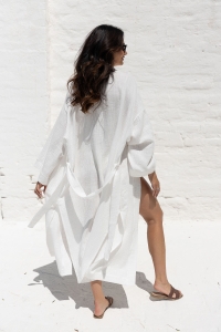 bodya kimono bawełniane białe