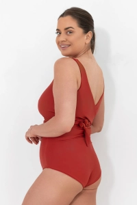 bodya góra od bikini na duży biust ceglana