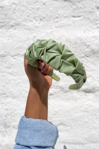 ozdobna opaska do włosów Corona pistacjowy Matcha