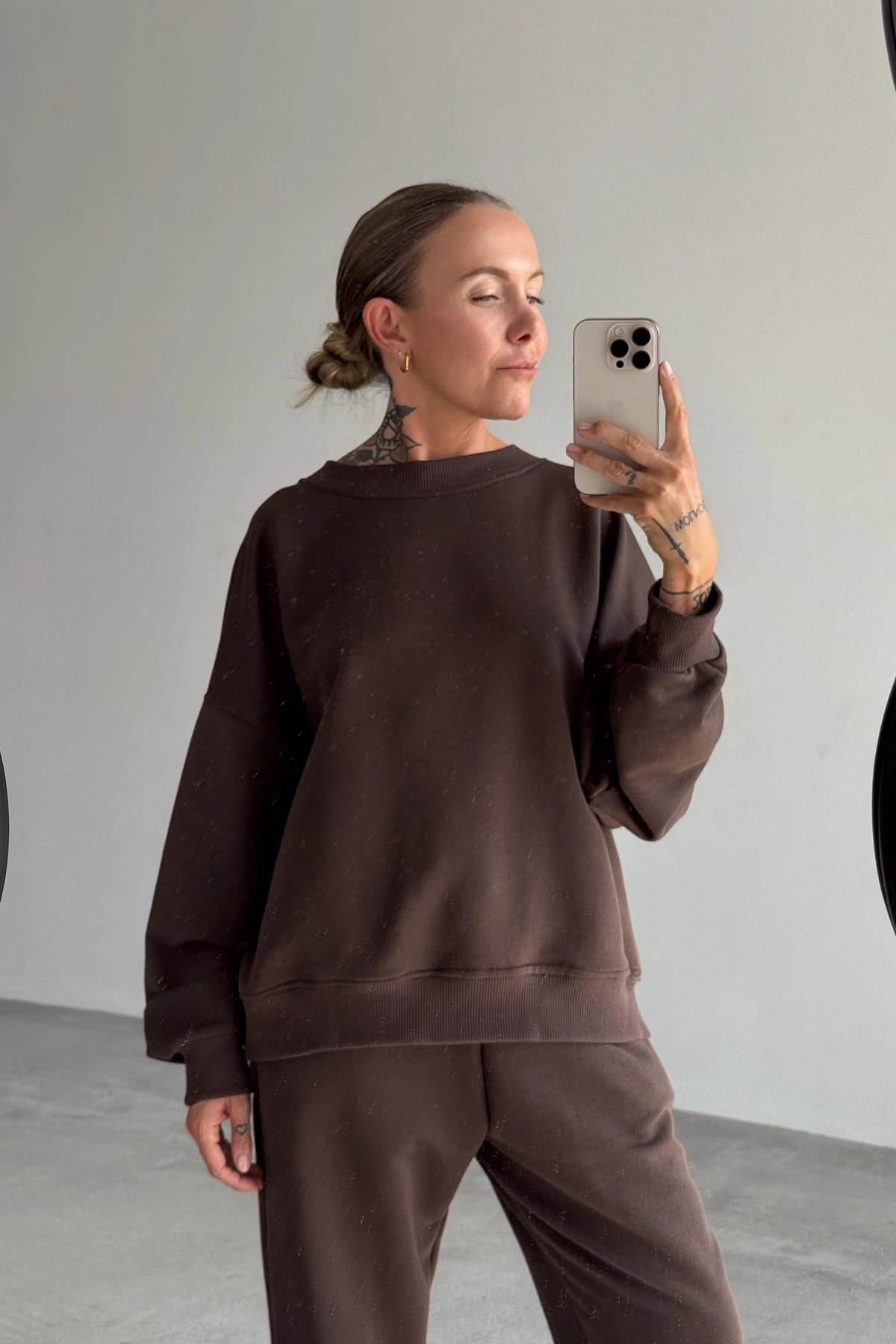 Roam bluza dresowa oversize brąz
