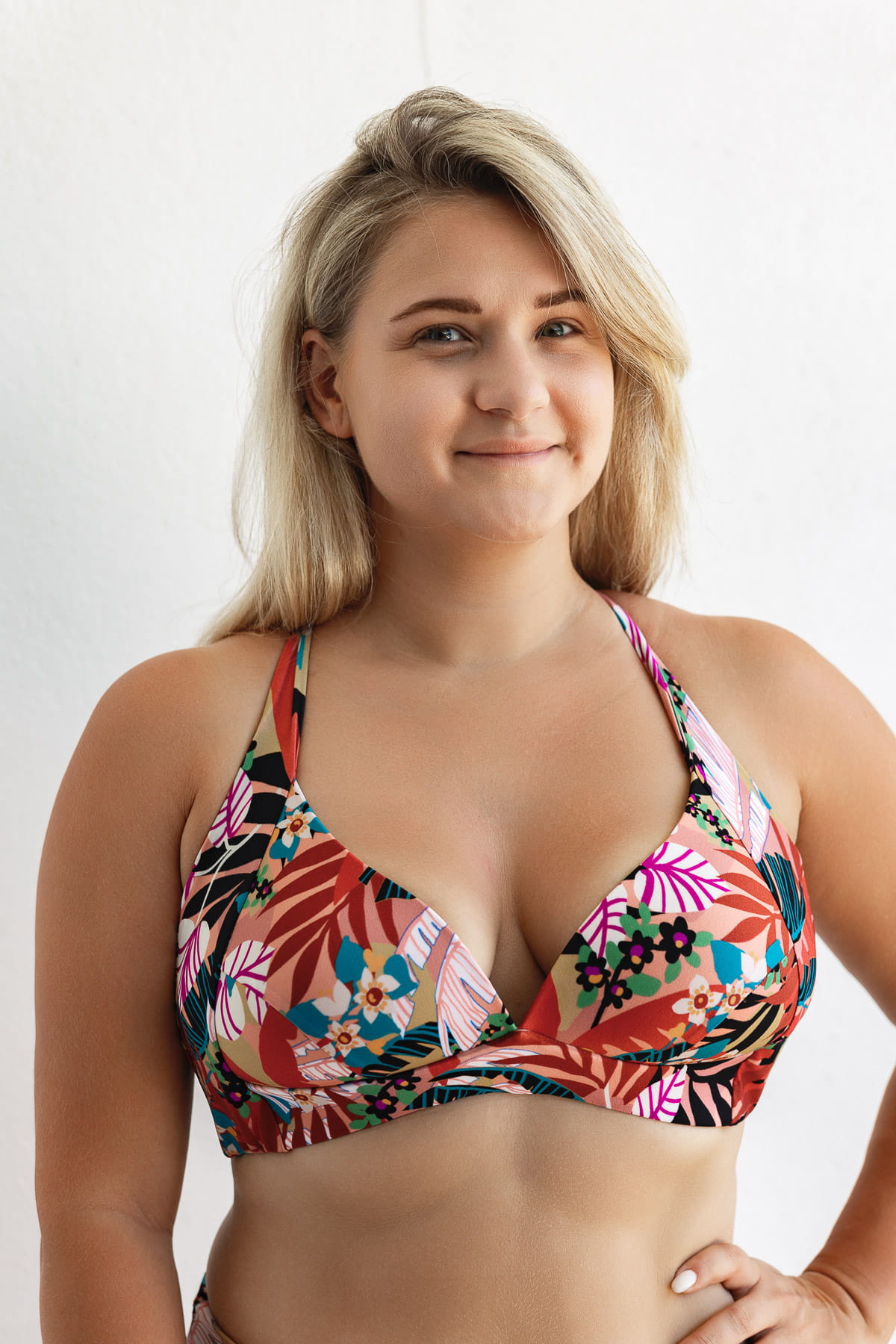 Mira Tropico - góra od bikini push-up usztywniana  print 