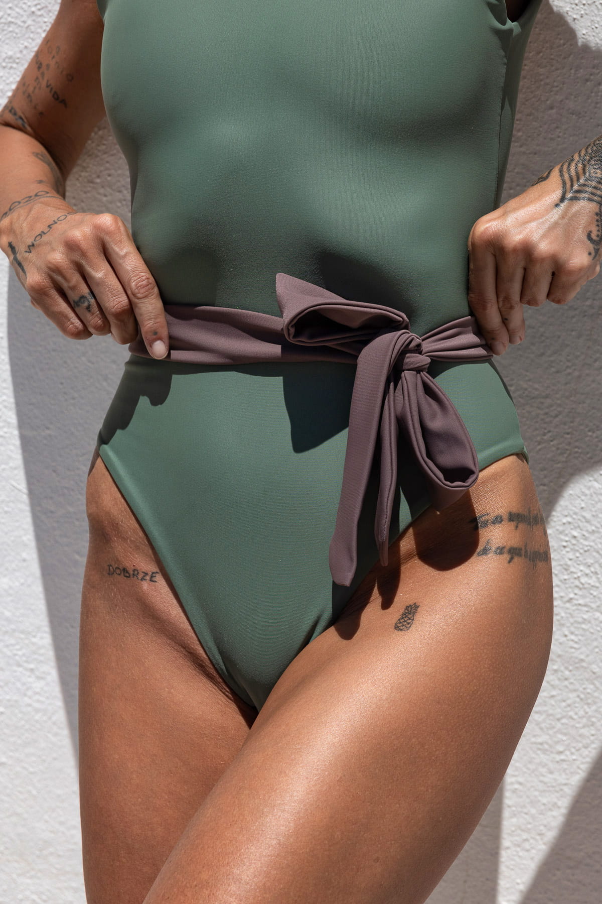 Dodatkowy pasek bikini tie do personalizacji fioletowy volcano