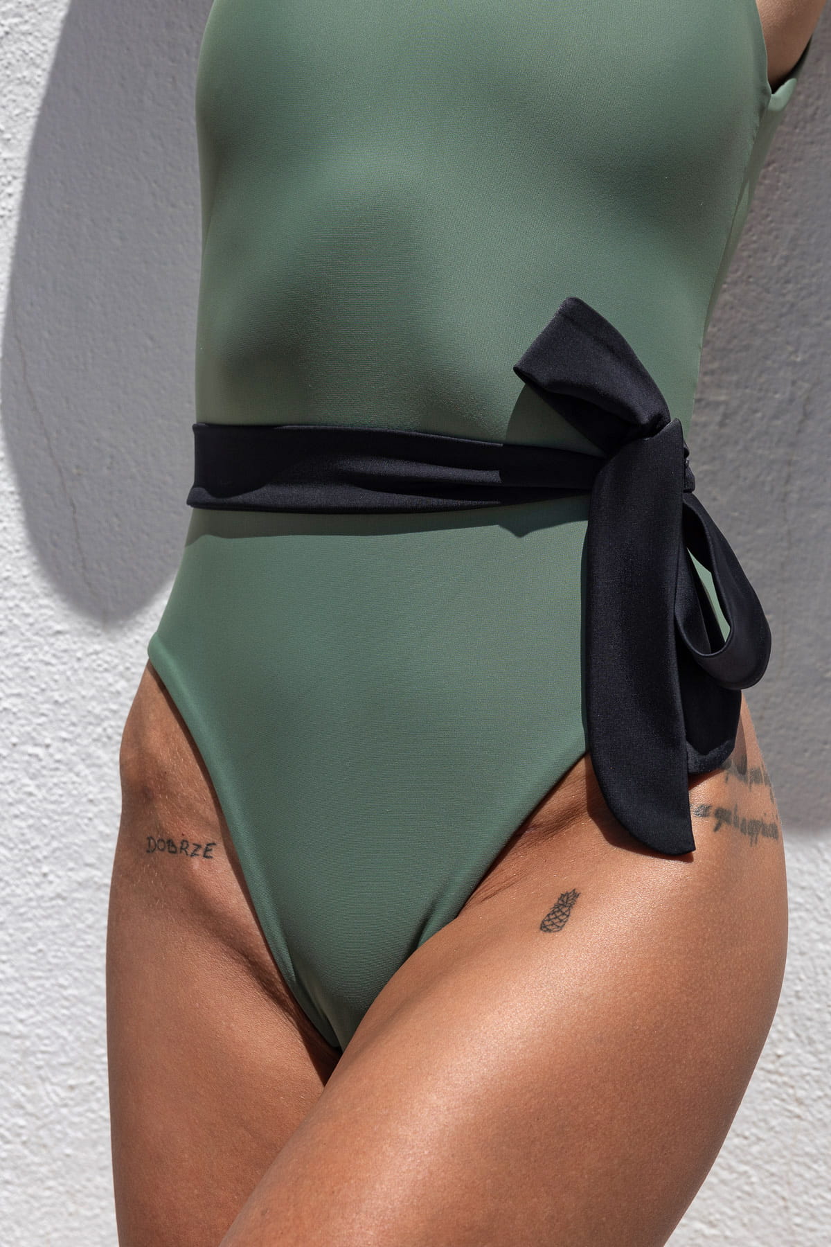 Dodatkowy pasek bikini tie do personalizacji czarny nero