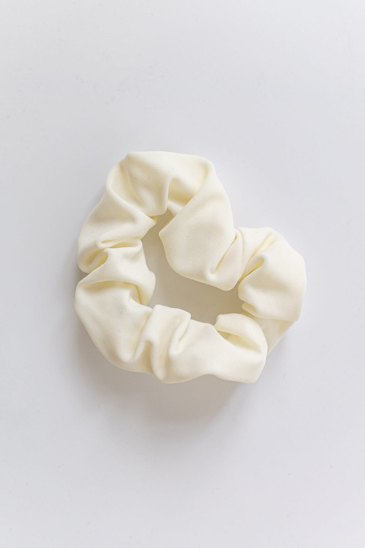 Gumka do włosów scrunchie biały bone