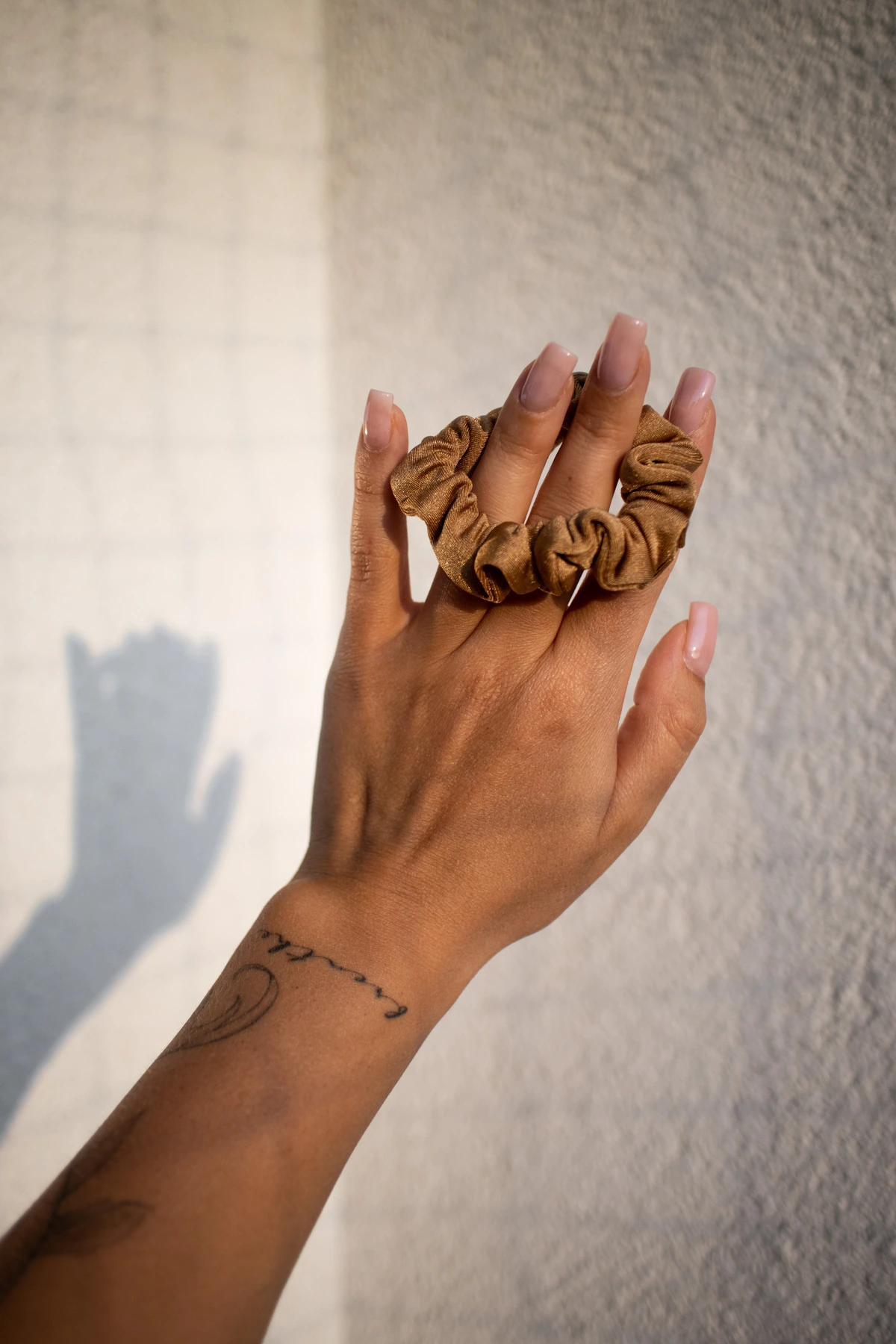 Gumka do włosów mini scrunchie złoty chai