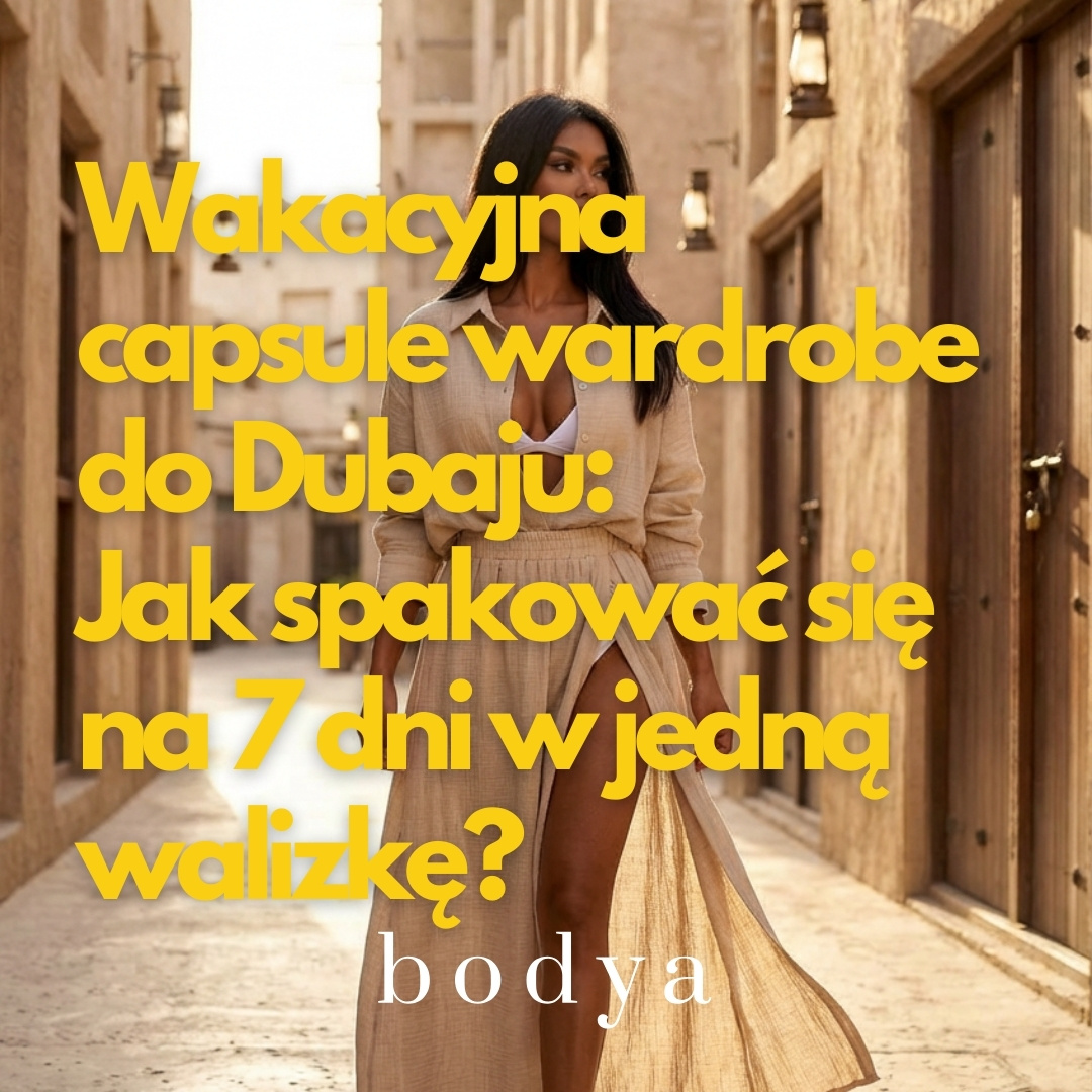 Wakacyjna capsule wardrobe do Dubaju: Jak spakować się na 7 dni w jedną walizkę?